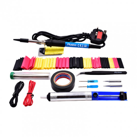 Basic Soldering Kit for Electronics (230 V, Plug Type: UK)