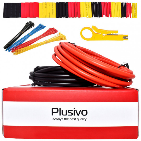 12AWG Hook up Wire Kit - 600V Tinned Stranded Silicone Wire of 2 Different Colors x 3m (9 ft) each