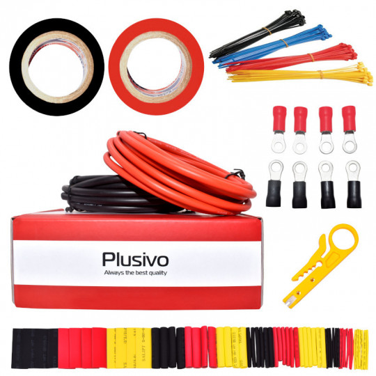 12AWG Hook up Wire Kit - 600V Tinned Stranded Silicone Wire of 2 Different Colors x 3m (10 ft) each