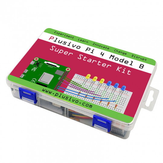 Plusivo Pi 4 Super Starter Kit with Raspberry Pi 4 with 4 GB of RAM and 16 GB sd card with NOOBs