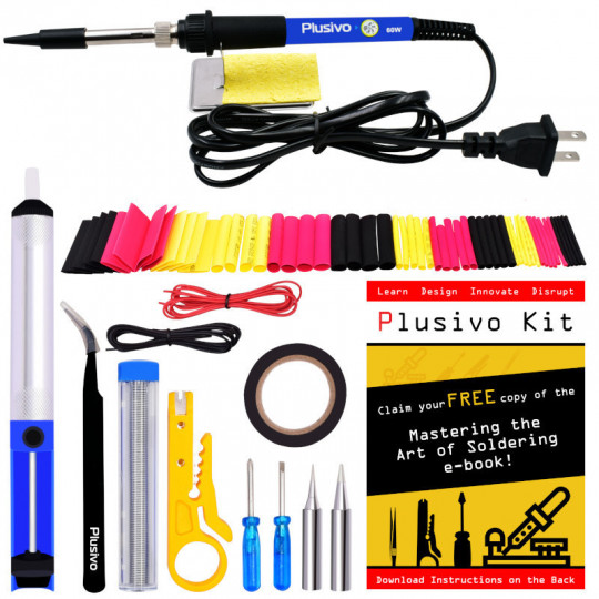 Basic Soldering Kit for Electronics (220-230 V, Plug Type A)