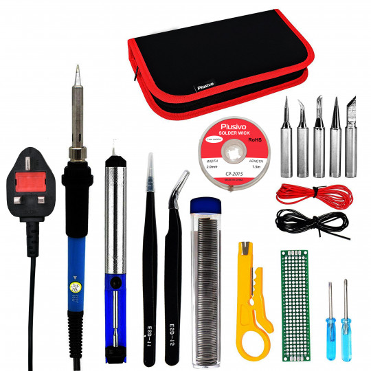 Soldering Kit For Electronics (230 V, Plug Type: UK)