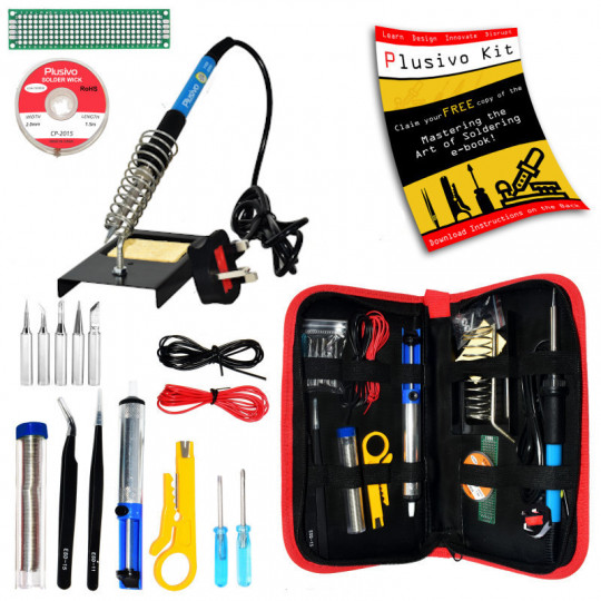 Soldering Kit For Electronics (Plug Type: UK)