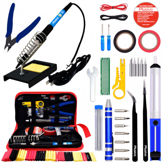 Plusivo Soldering Kit (US Plug) With Diagonal Wire Cutter