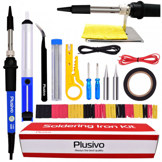 Basic Soldering Kit for Electronics (Plug type: US)