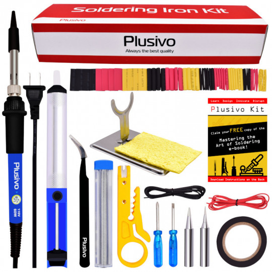 Basic Soldering Kit for Electronics (110 V, Plug Type: US)