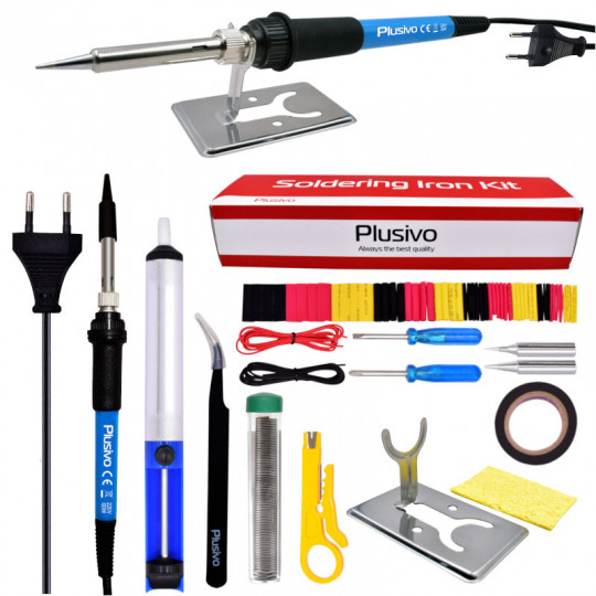 Basic Soldering Kit for Electronics (230 V, Plug Type: EU)